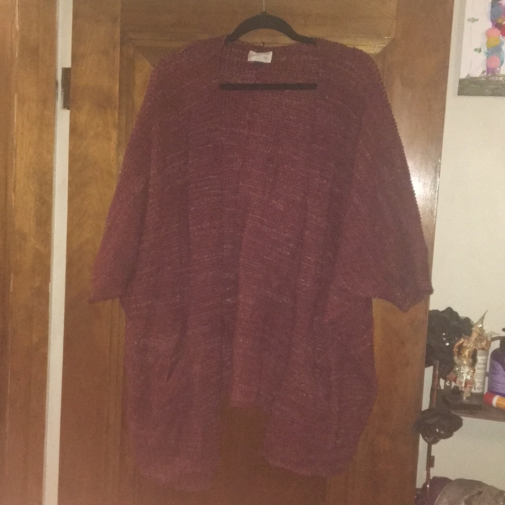 Women’s plus size marled batwing cardi